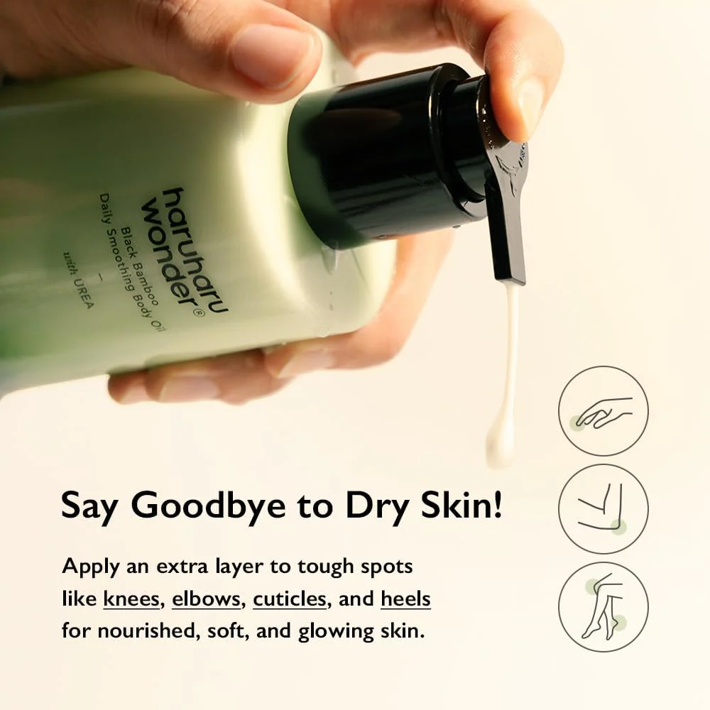 Haruharu Wonder Black Bamboo Daily Smoothing Body Oil 200ml - Image 7