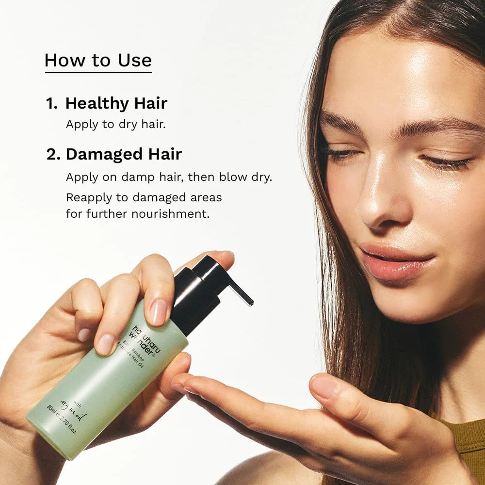 Haruharu Wonder Black Bamboo Frizz-Free Hair Oil 80ml - Image 7