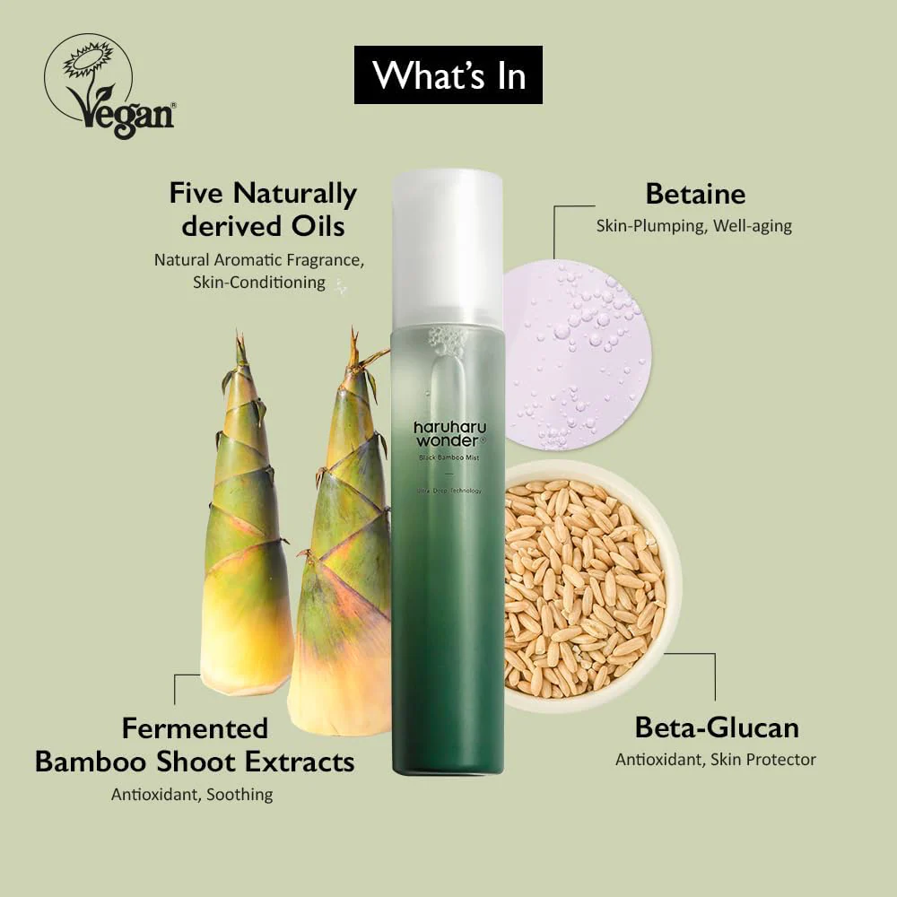 Haruharu Wonder Black Bamboo Mist 150ml - Image 2