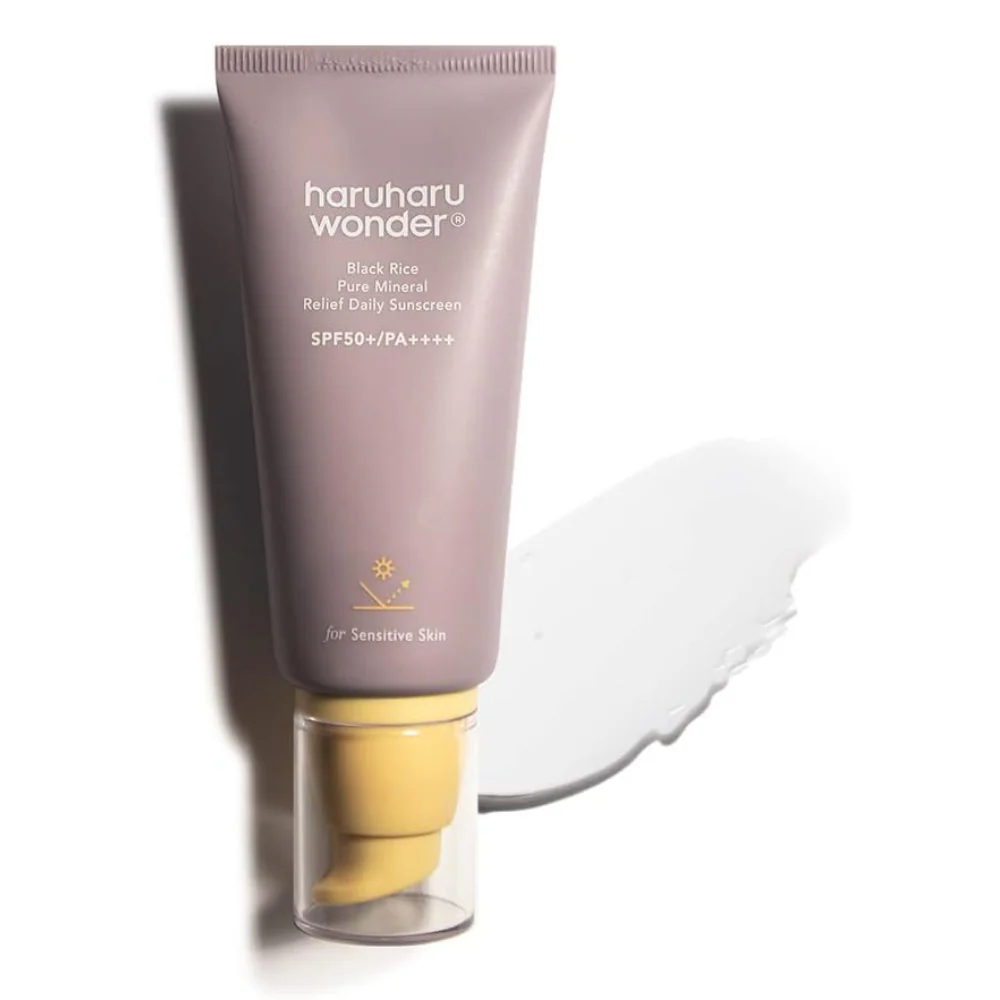 Haruharu Wonder Black Rice Pure Mineral Relief Daily Sunscreen PA++++ SPF50+ 50ml - Image 2