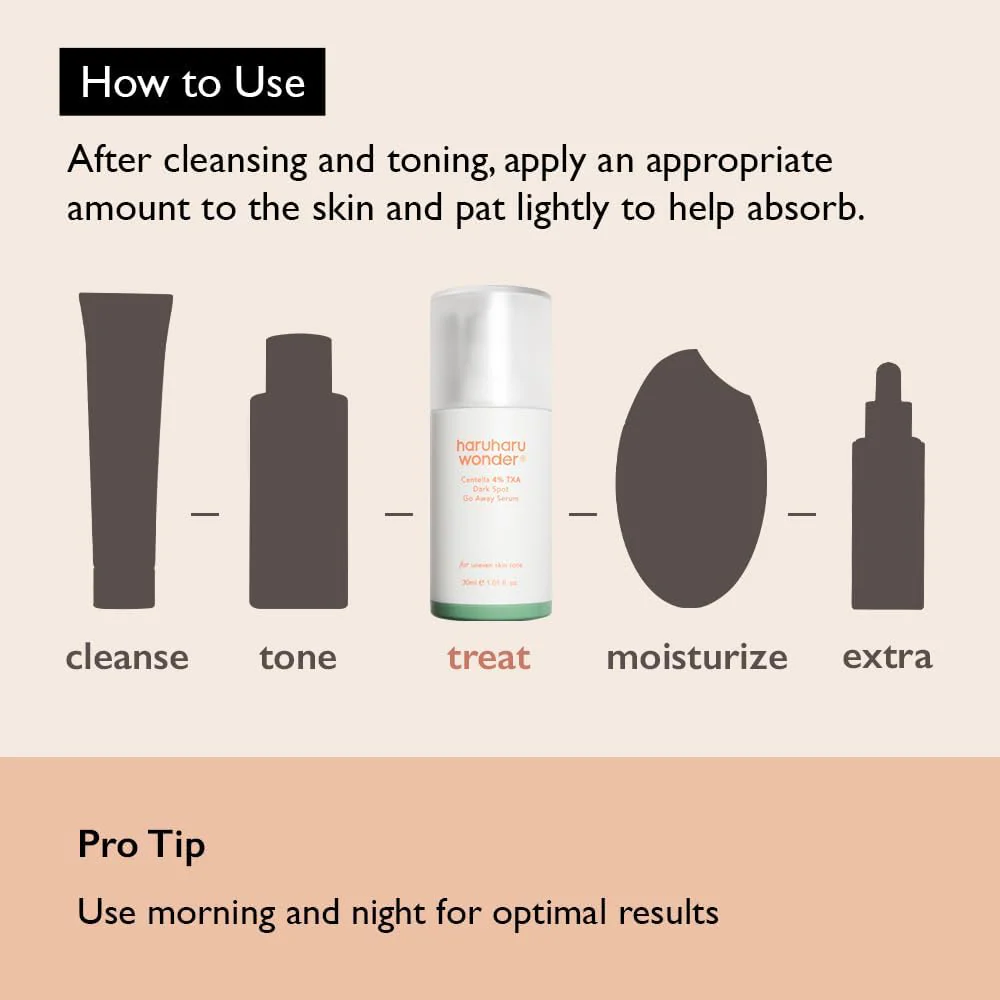 Haruharu Wonder Centella 4% TXA Dark Spot Go Away Serum 30ml - Image 6