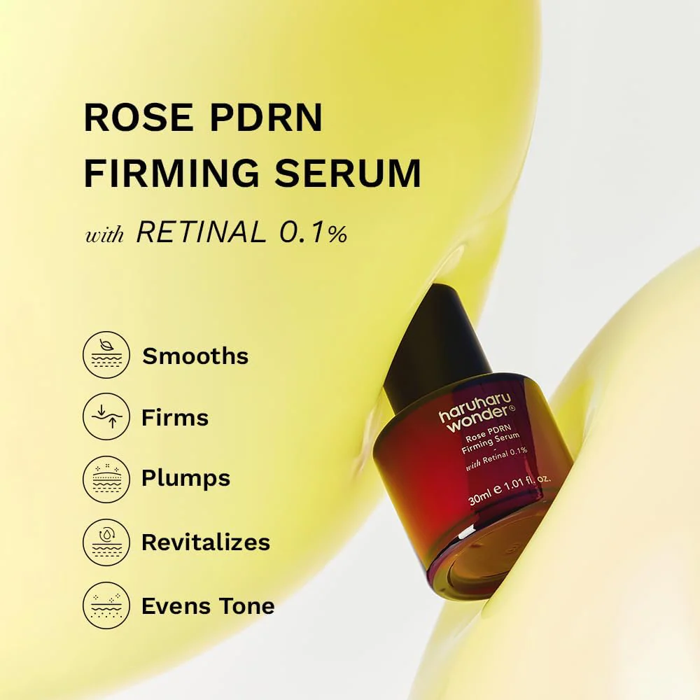 Haruharu Wonder Rose PDRN Retinol Firming Serum 30ml - Image 2
