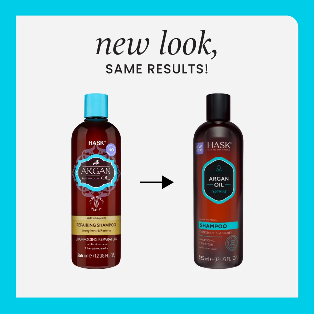 Hask Argan Oil Repairing Shampoo 355ml - Image 3