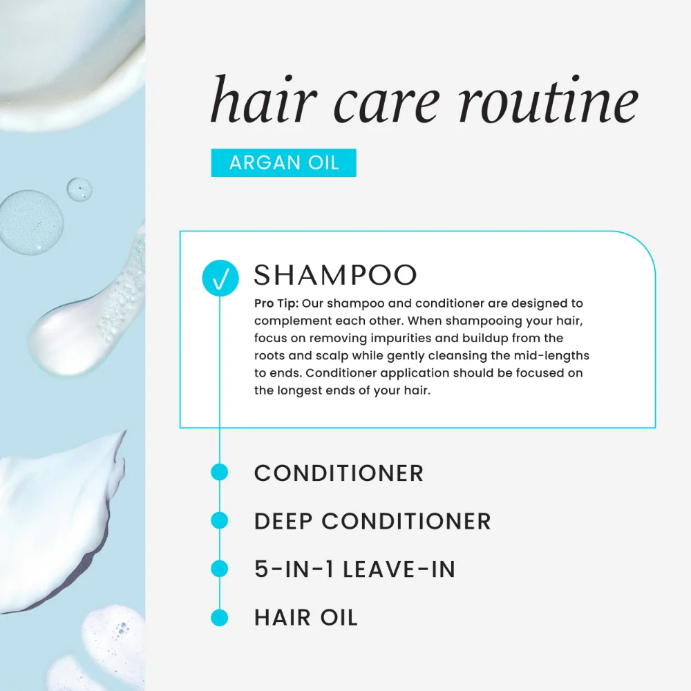 Hask Argan Oil Repairing Shampoo 355ml - Image 8