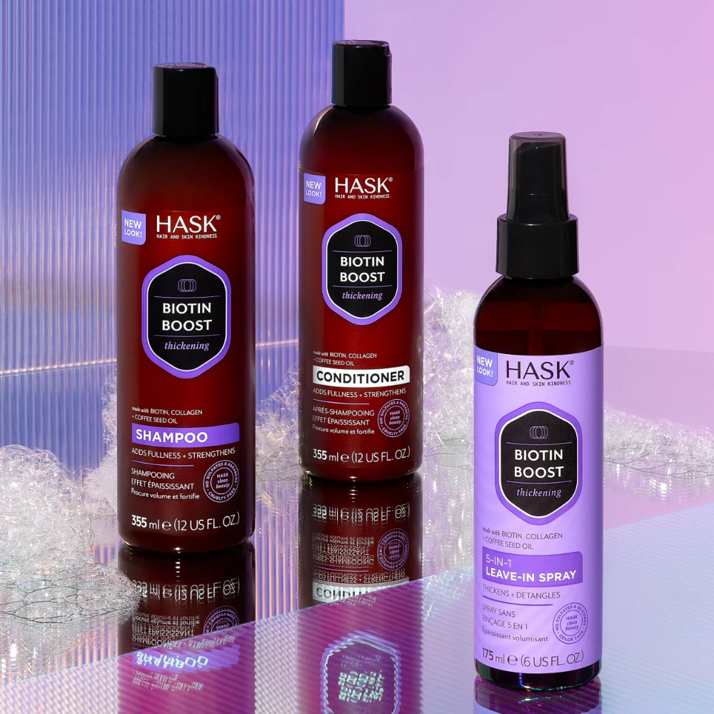 Hask Biotin Boost Thickening Conditioner 355ml - Image 6