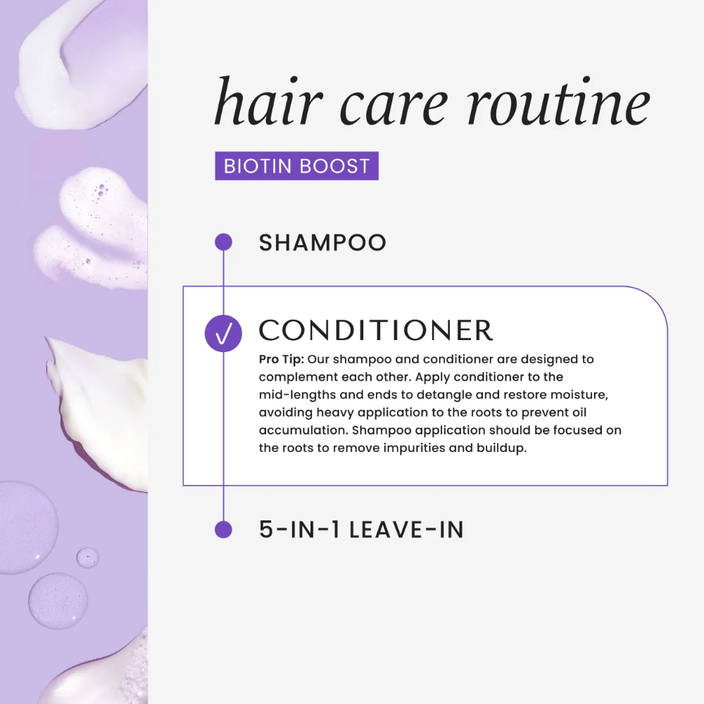 Hask Biotin Boost Thickening Conditioner 355ml - Image 7