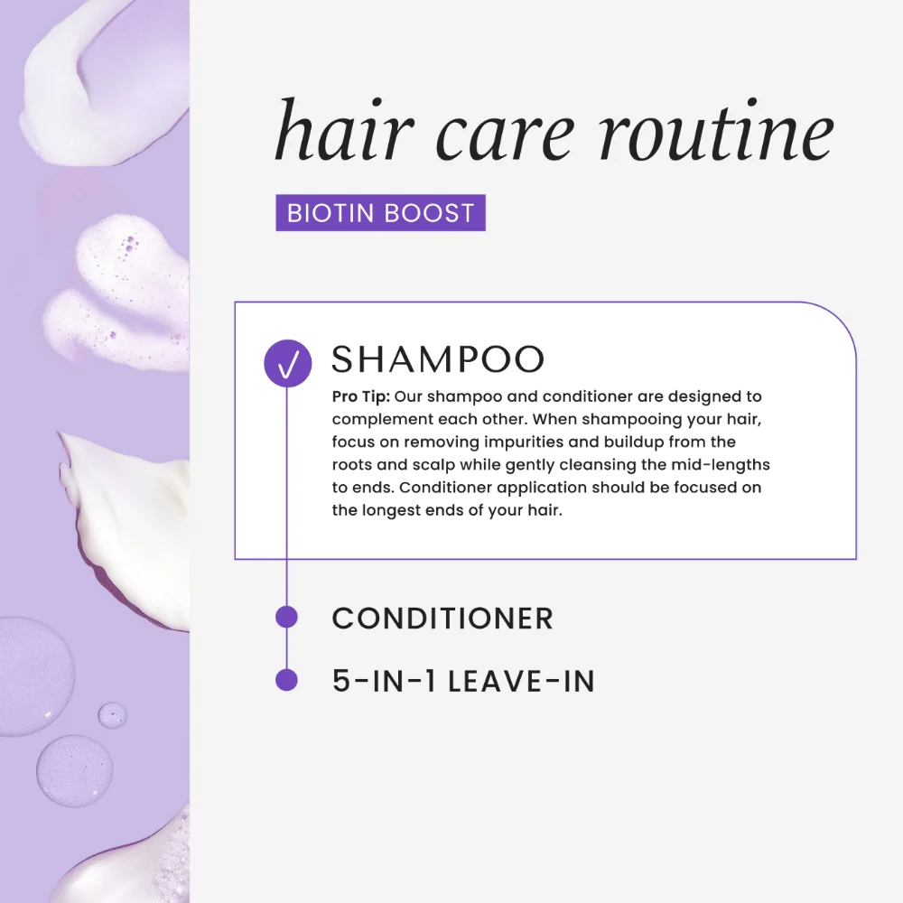 Hask Biotin Boost Thickening Shampoo 355ml - Image 8
