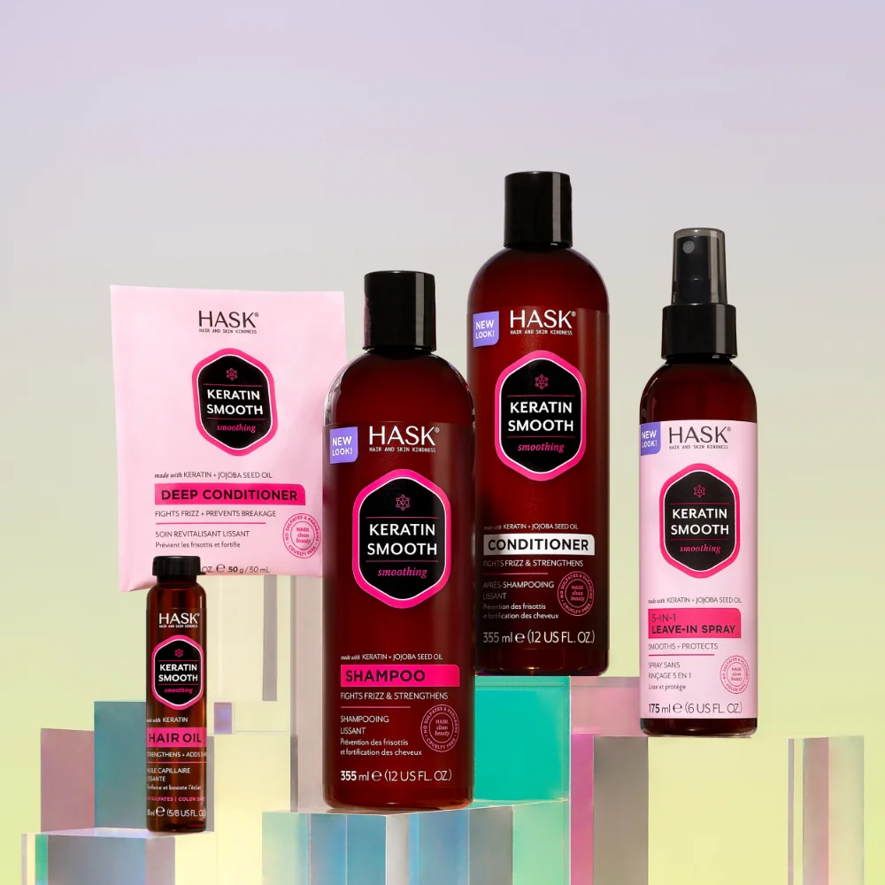 Hask Keratin Smooth Protein Smoothing Shampoo 355ml - Image 6