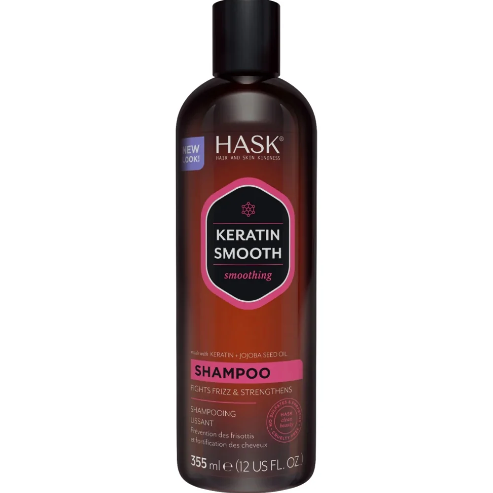 Hask Keratin Smooth Protein Smoothing Shampoo & Conditioner Twin 2 x 355ml - Image 3