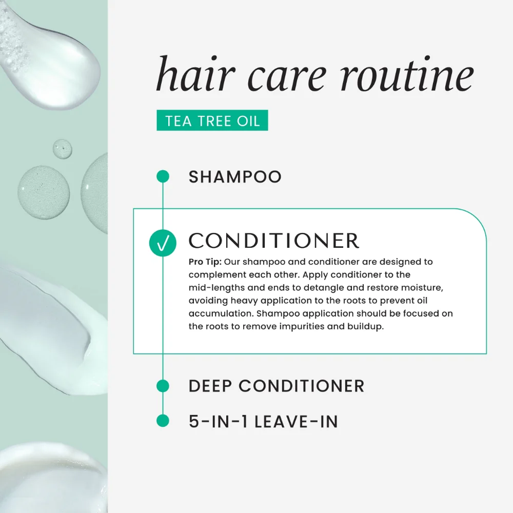 Hask Tea Tree Oil Invigorating Conditioner 355ml - Image 7