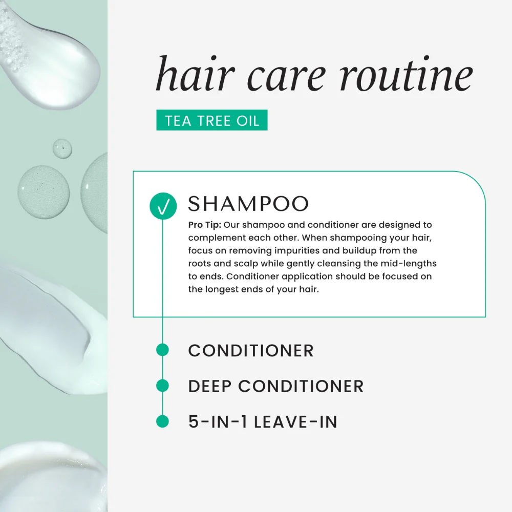 Hask Tea Tree Oil Invigorating Shampoo 355ml - Image 10