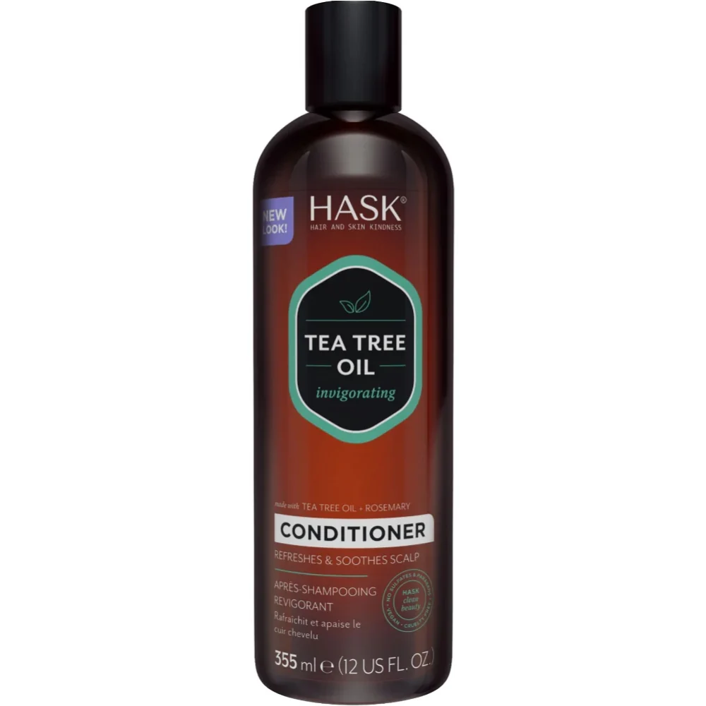 Hask Tea Tree Oil Invigorating Shampoo & Conditioner Twin 2 x 355ml - Image 2
