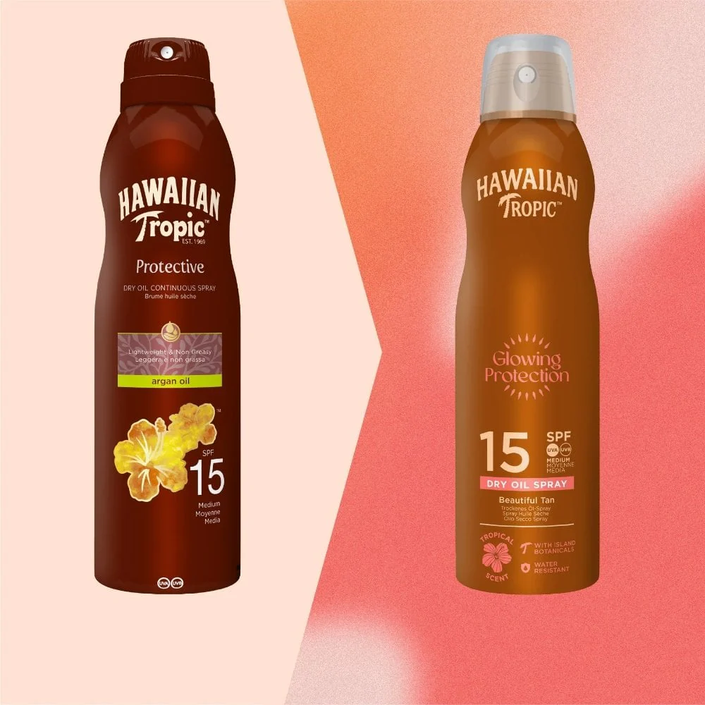 Hawaiian Tropic Glowing Protection Dry Oil Spray SPF15 177ml - Image 3