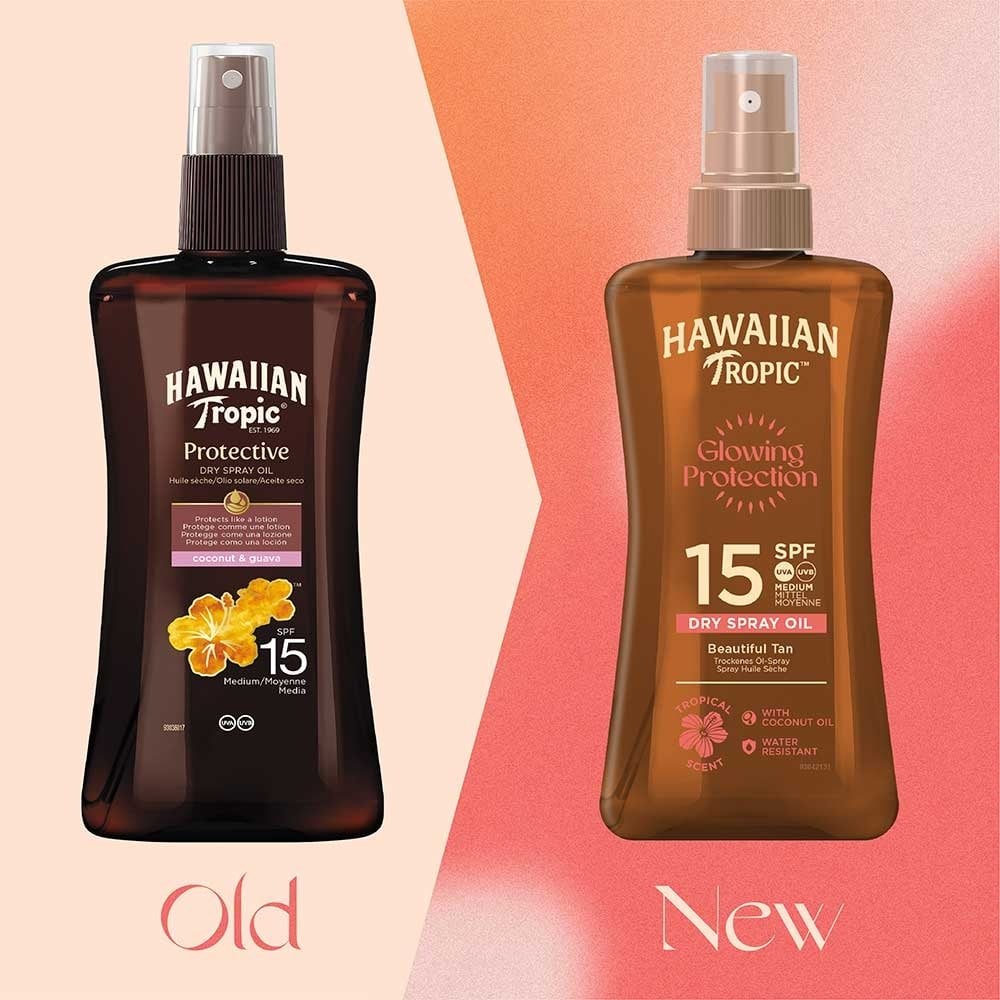 Hawaiian Tropic Glowing Protection Dry Oil Spray SPF15 200ml - Image 3