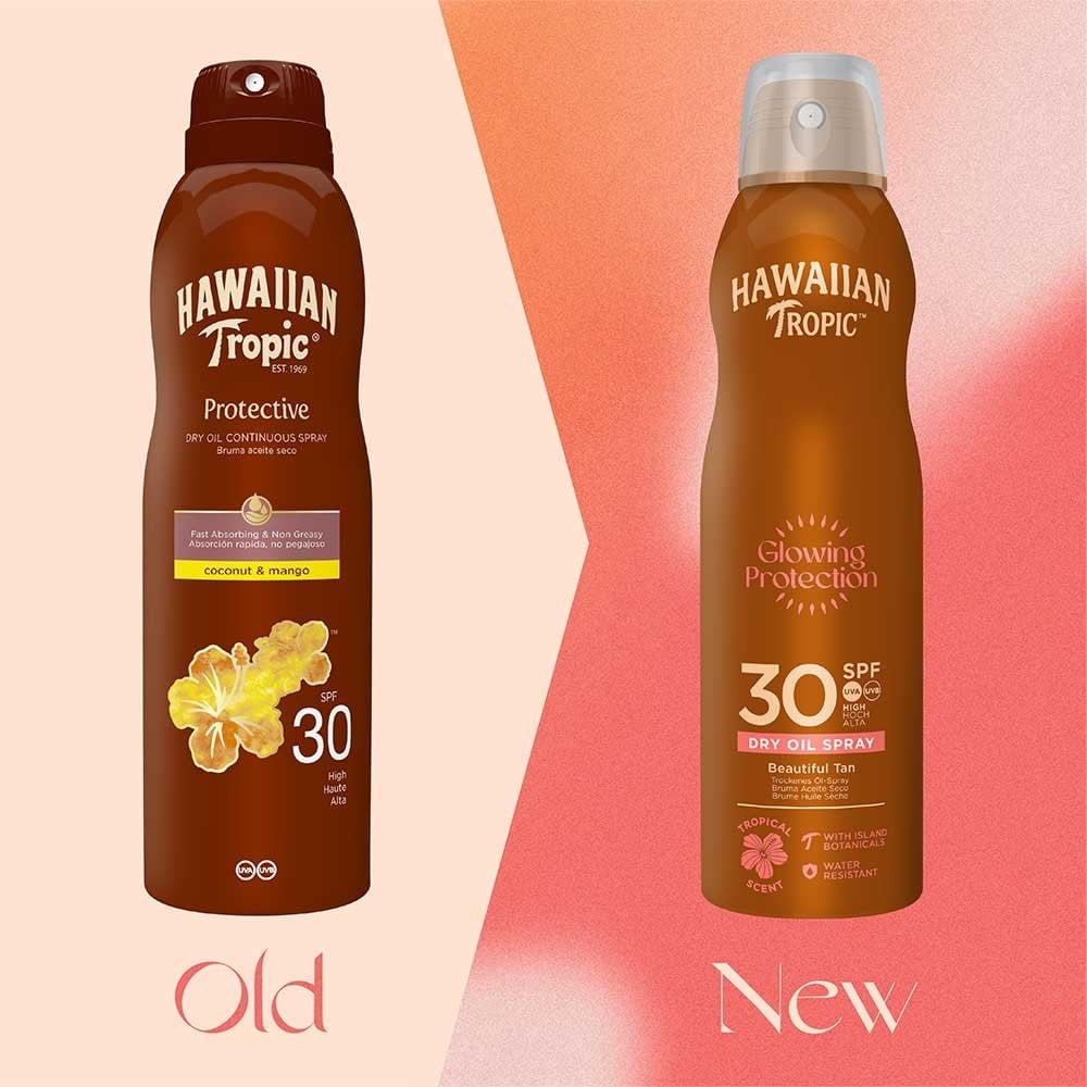 Hawaiian Tropic Glowing Protection Dry Oil Spray SPF30 180ml - Image 3