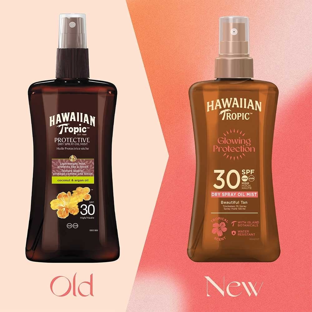 Hawaiian Tropic Glowing Protection Dry Spray Oil SPF30 200ml - Image 5