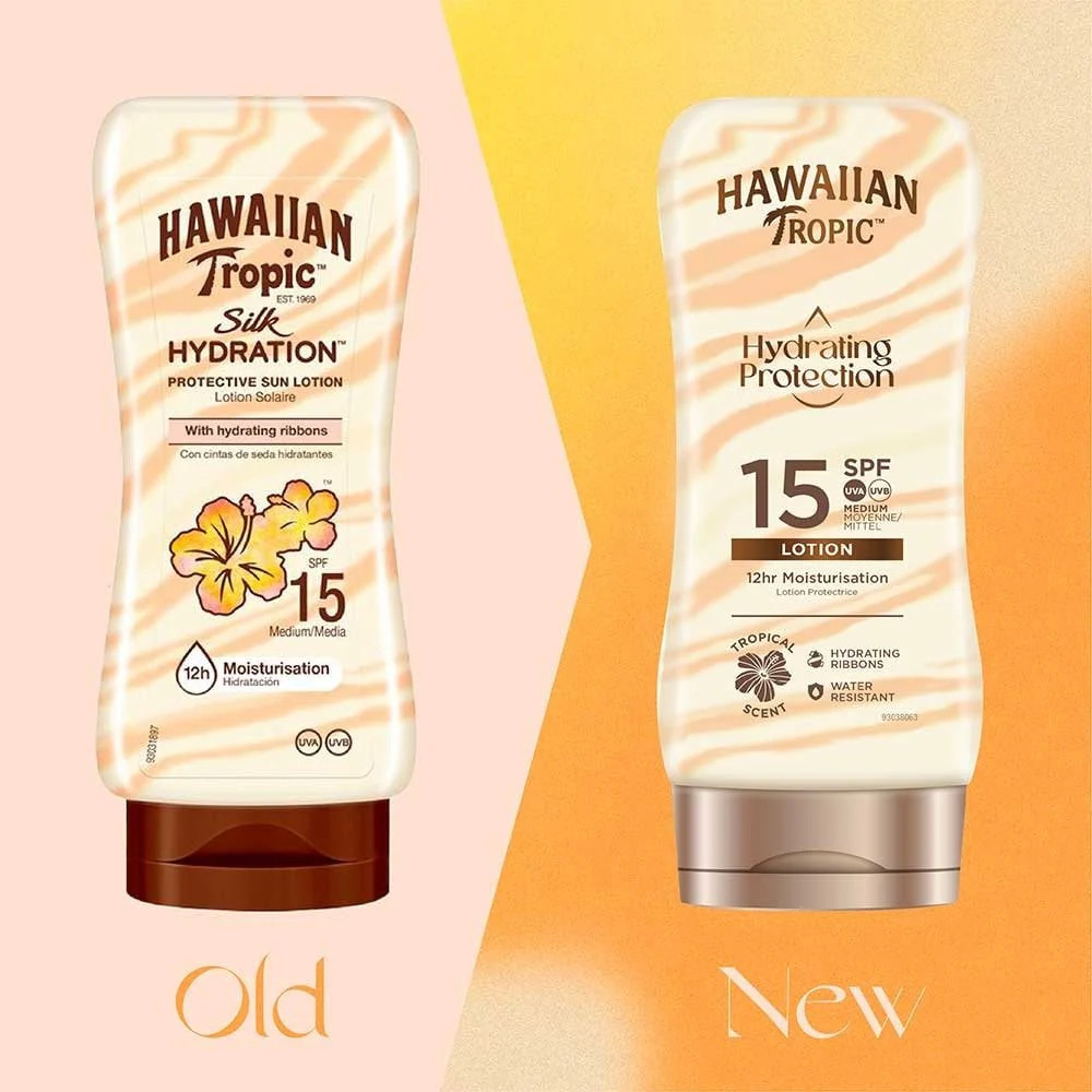 Hawaiian Tropic Hydrating Protection Sun Lotion SPF15 180ml - Image 3