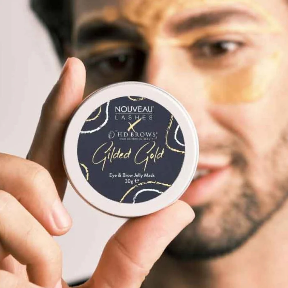 HD Brows Gilded Gold Eye & Brow Jelly Mask 30g - Image 2