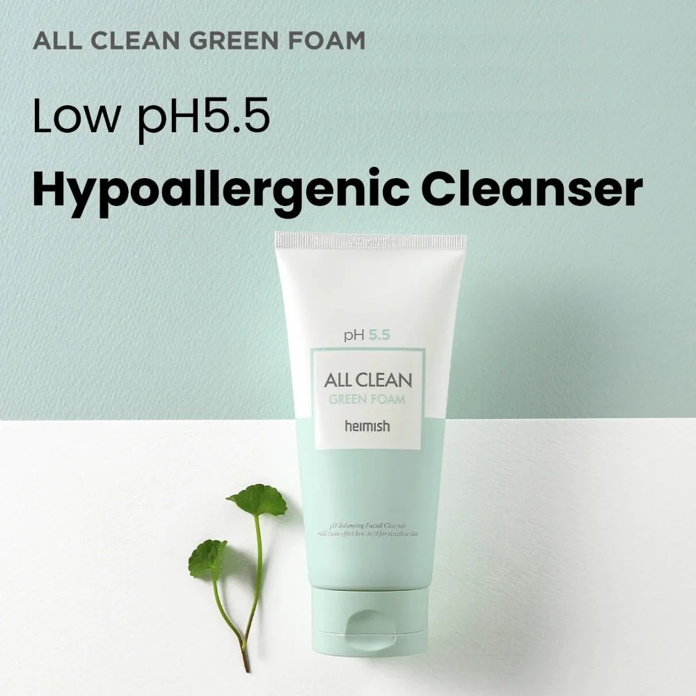 Heimish All Clean Green pH Balancing Facial Cleanser Foam 150g - Image 8