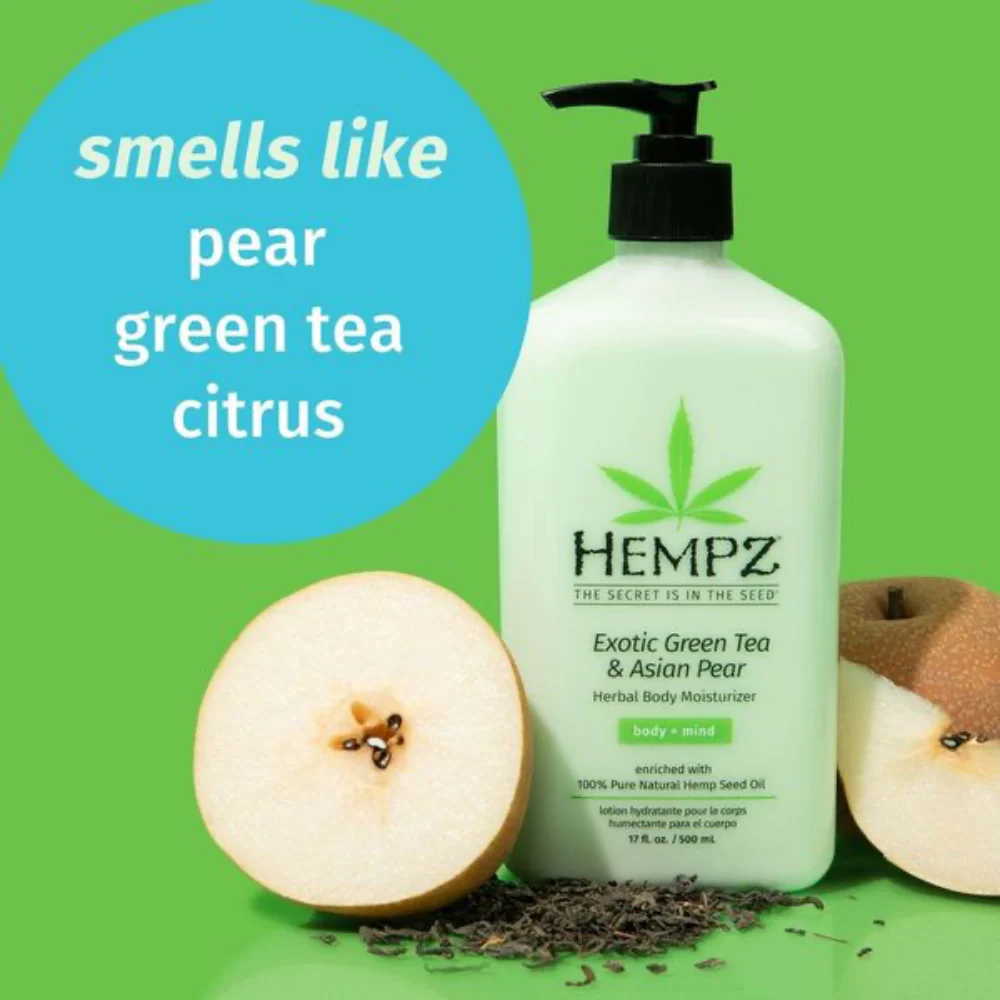 Hempz Exotic Green Tea & Pear Body Moisturiser 500ml - Image 3