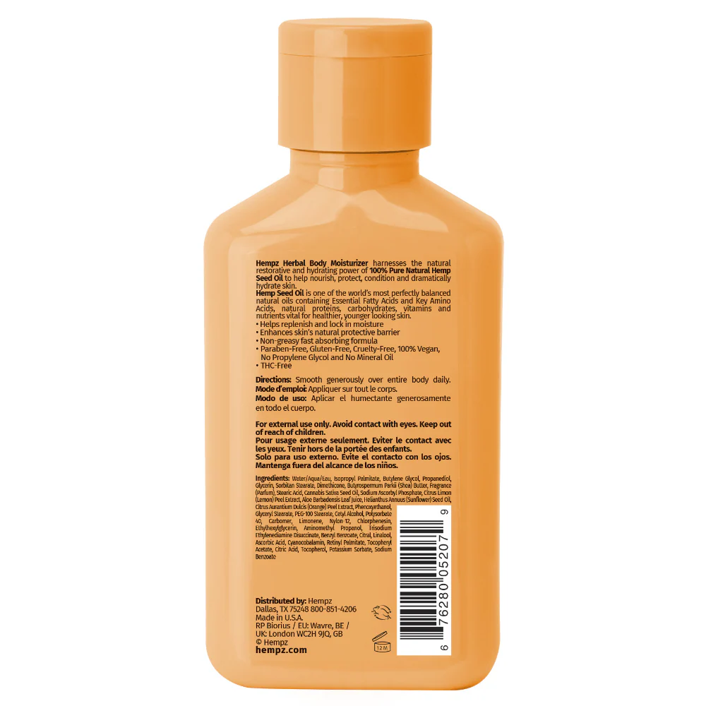Hempz Mini Citrus Blossom Herbal Body Moisturiser 66ml - Image 4