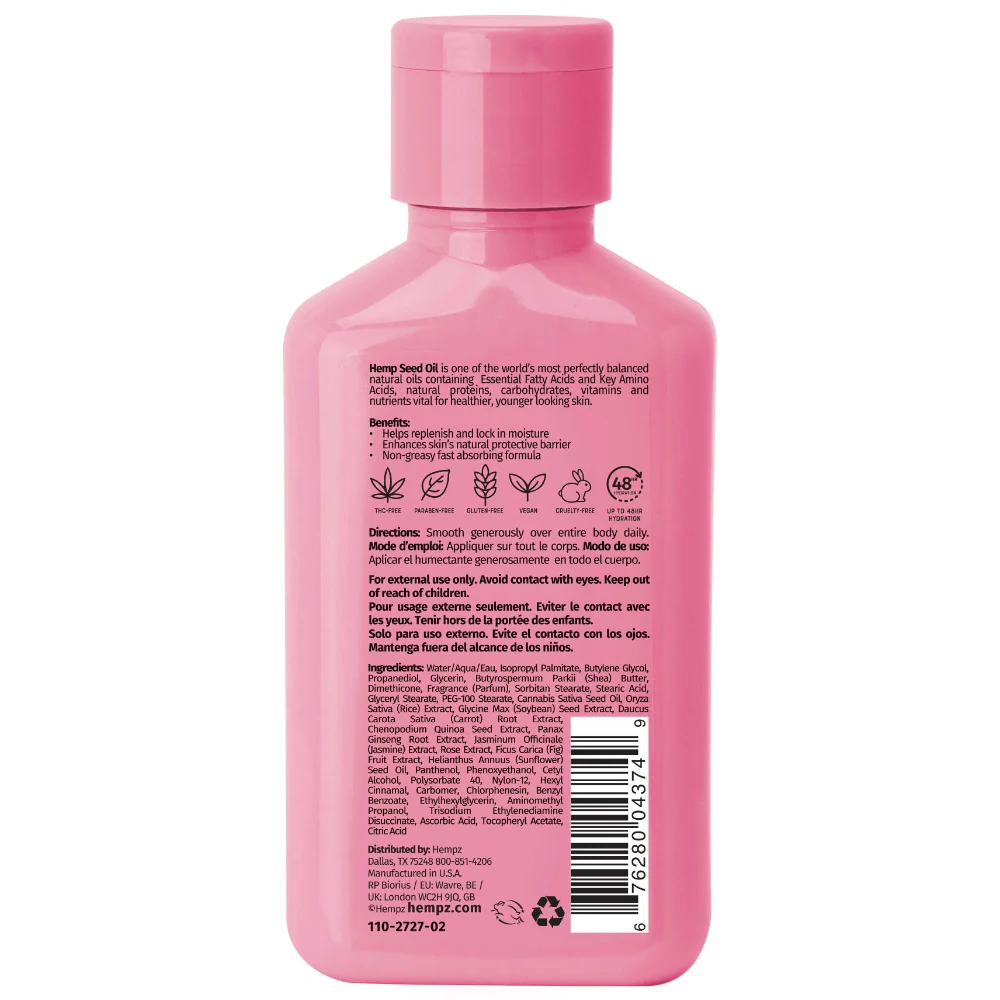 Hempz Mini Sweet Jasmine & Rose Herbal Body Moisturiser 66ml - Image 2