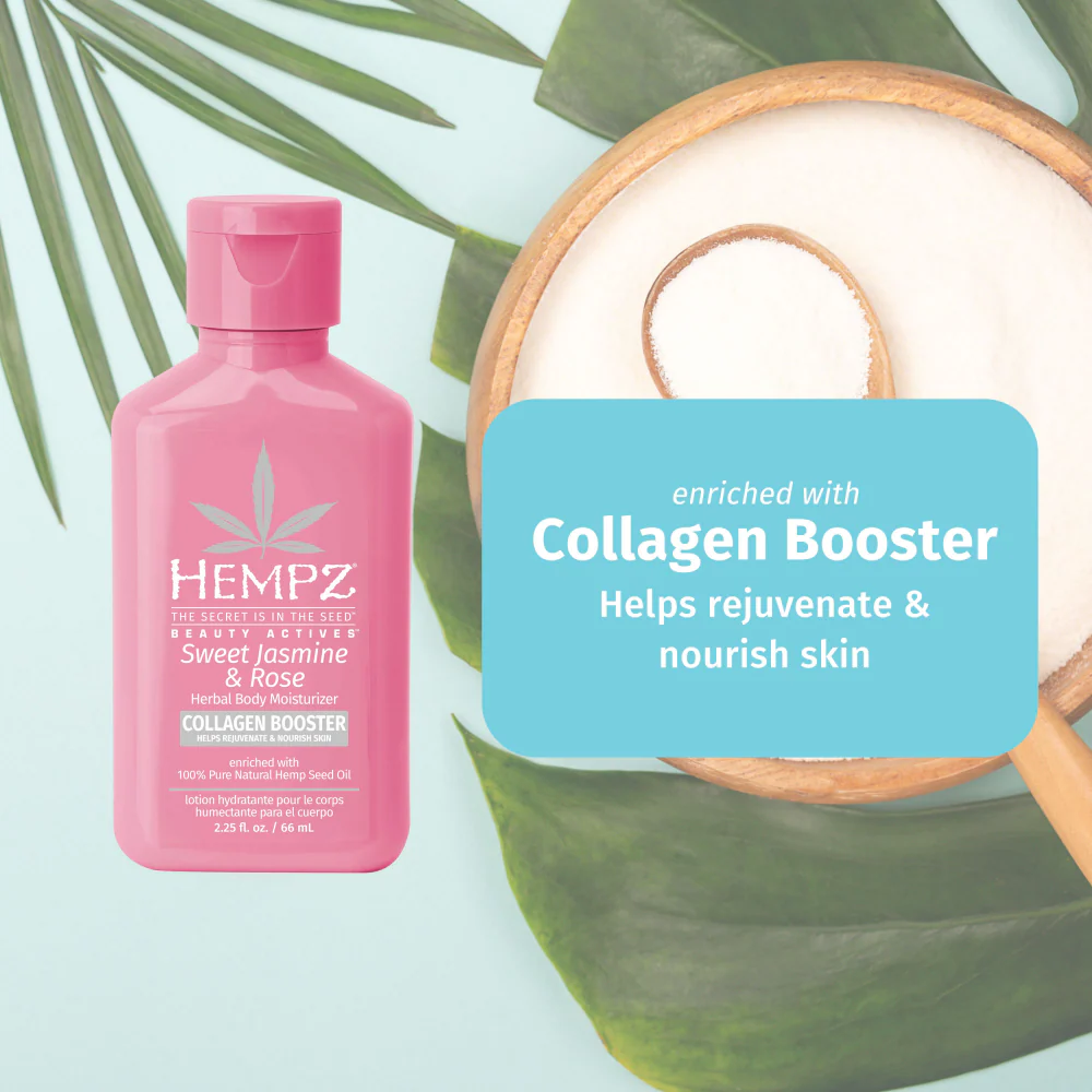 Hempz Mini Sweet Jasmine & Rose Herbal Body Moisturiser 66ml - Image 3