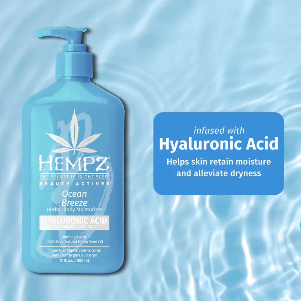 Hempz Ocean Breeze Herbal Body Moisturiser 500ml - Image 3