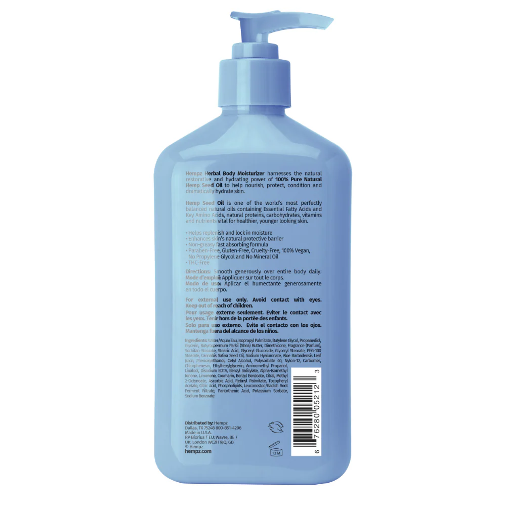 Hempz Ocean Breeze Herbal Body Moisturiser 500ml - Image 5
