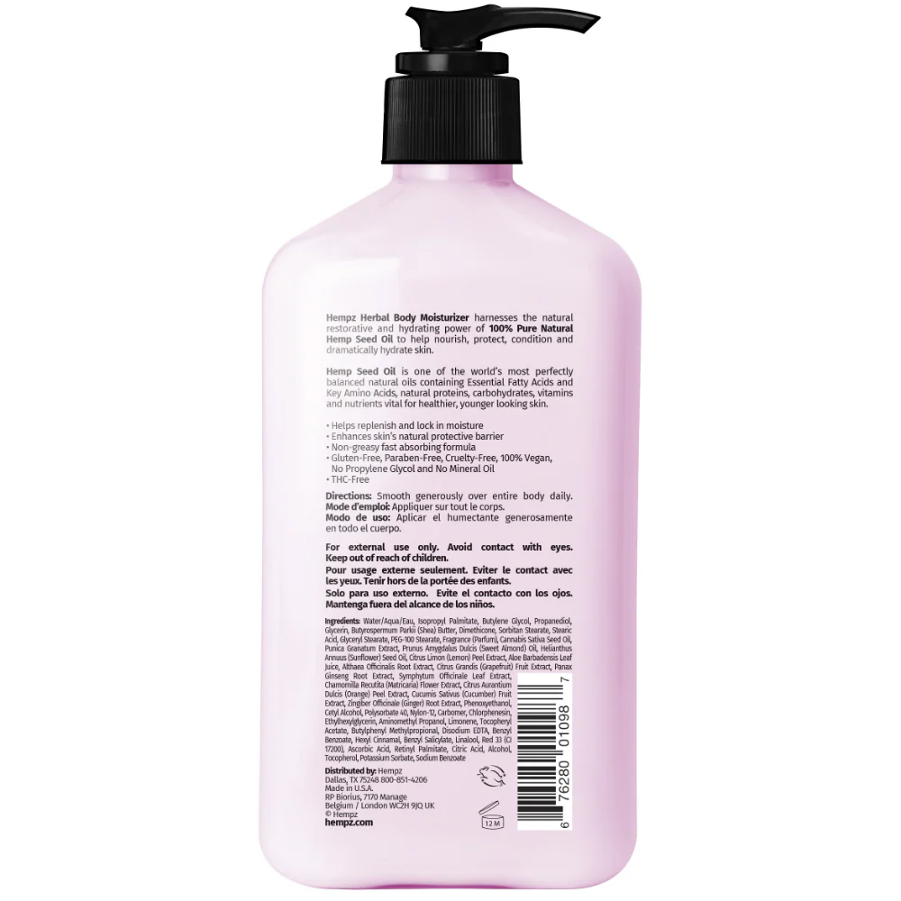 Hempz Pomegranate Body Moisturiser 500ml - Image 4