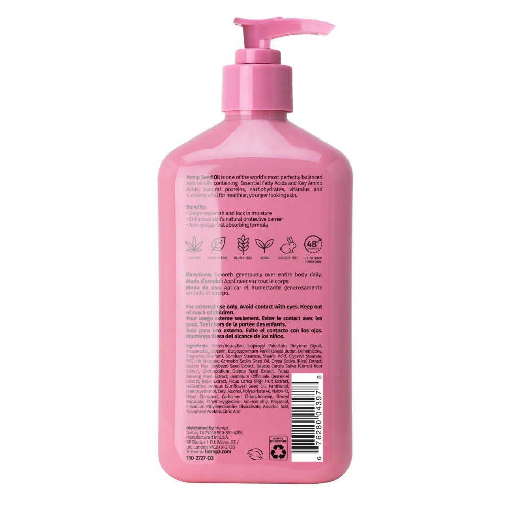 Hempz Sweet Jasmine & Rose Herbal Body Moisturiser 500ml - Image 2