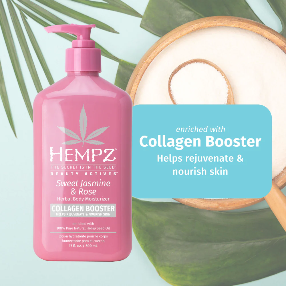 Hempz Sweet Jasmine & Rose Herbal Body Moisturiser 500ml - Image 3