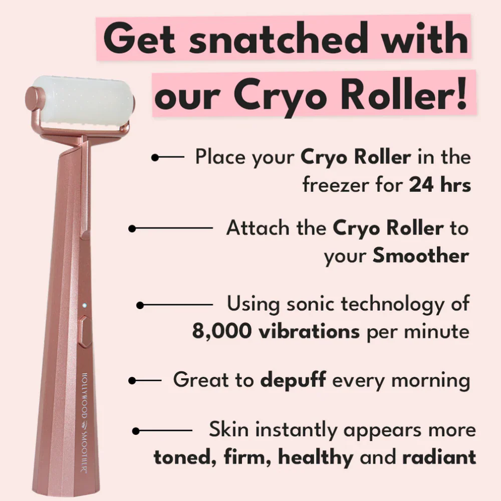 Hollywood Browzer Smoother Sonic Dermaplaner Cryo Roller Attachment - Image 3