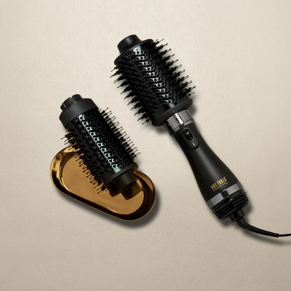 Hot Tools Black Gold 2-In-1 Volumiser Hot Brush & Dryer - Image 2