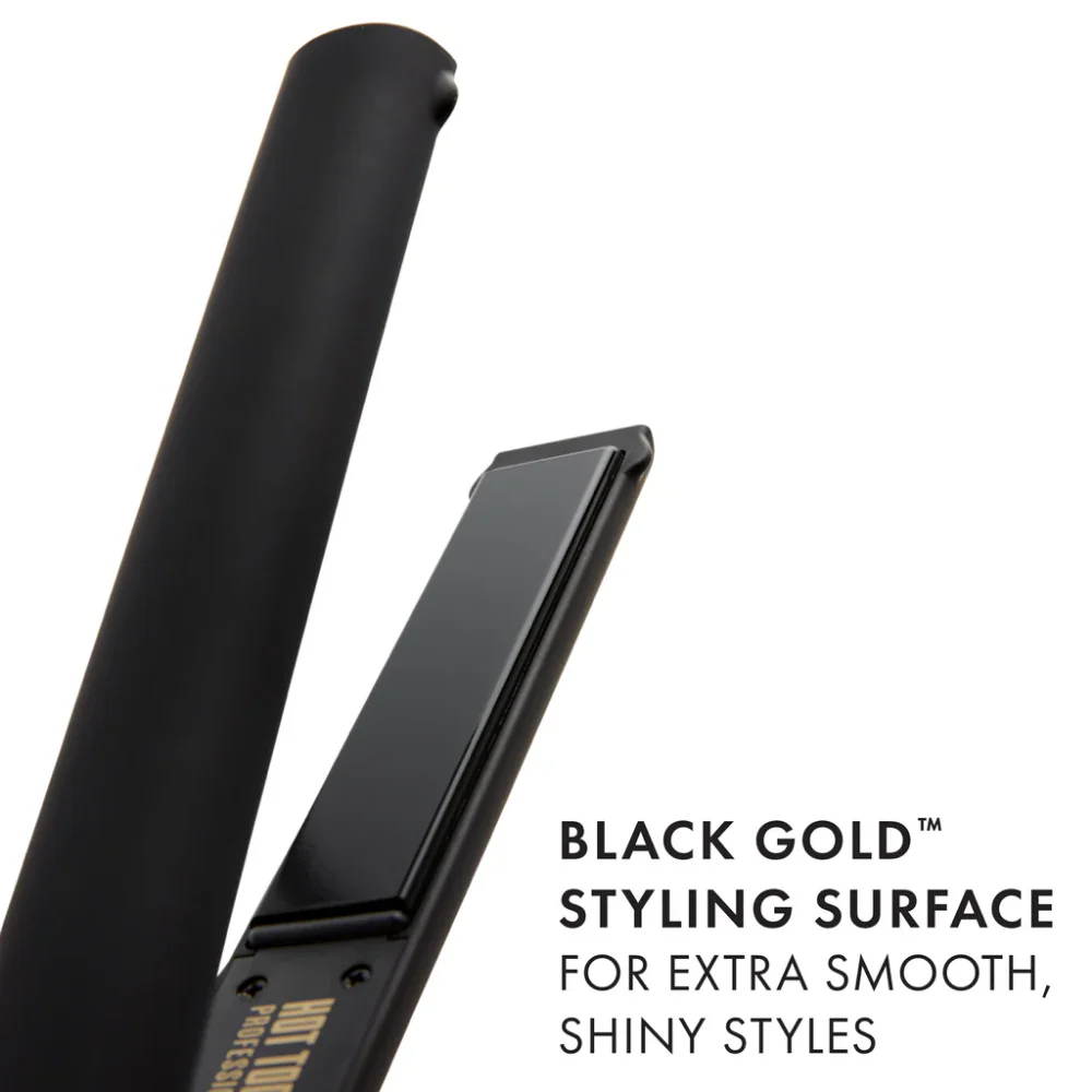 Hot Tools Evolve Black Gold Titanium Hair Straightener 25mm - Image 2