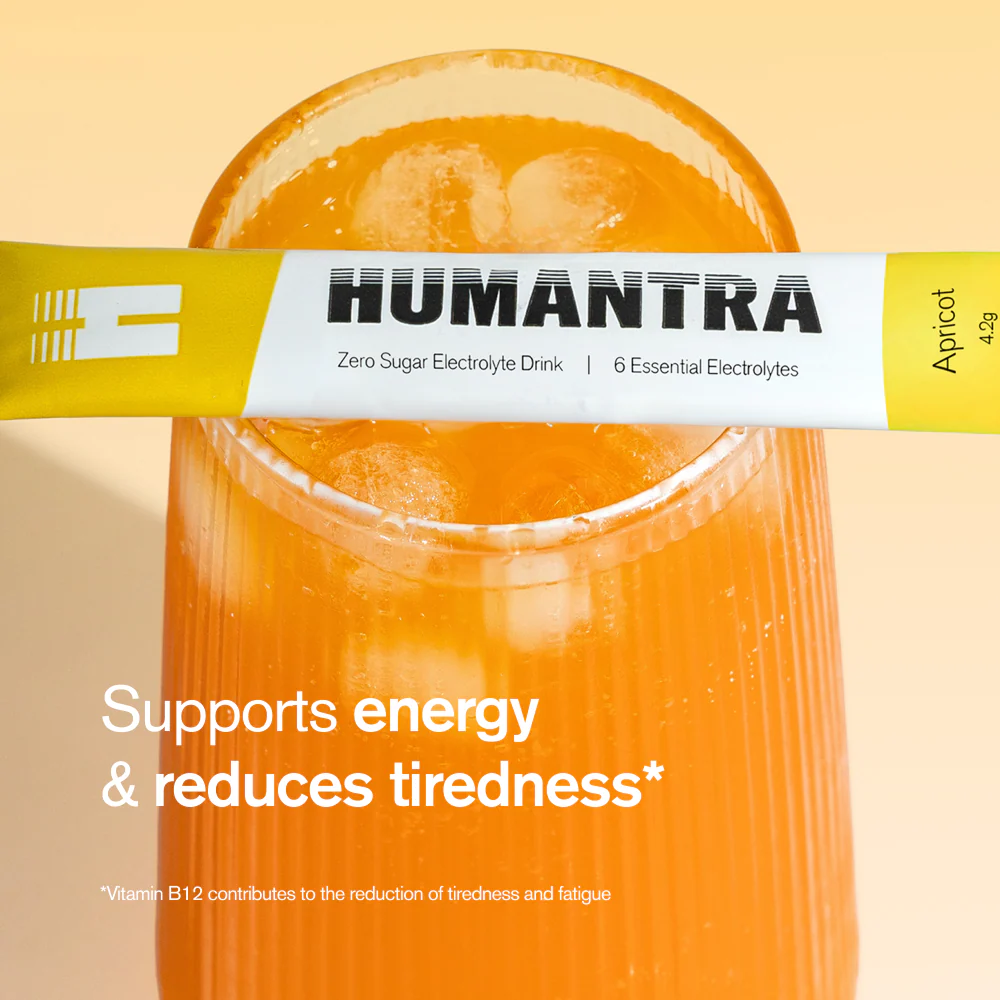 Humantra Apricot Electrolyte Powder Hydrating Supplement x20 - Image 2