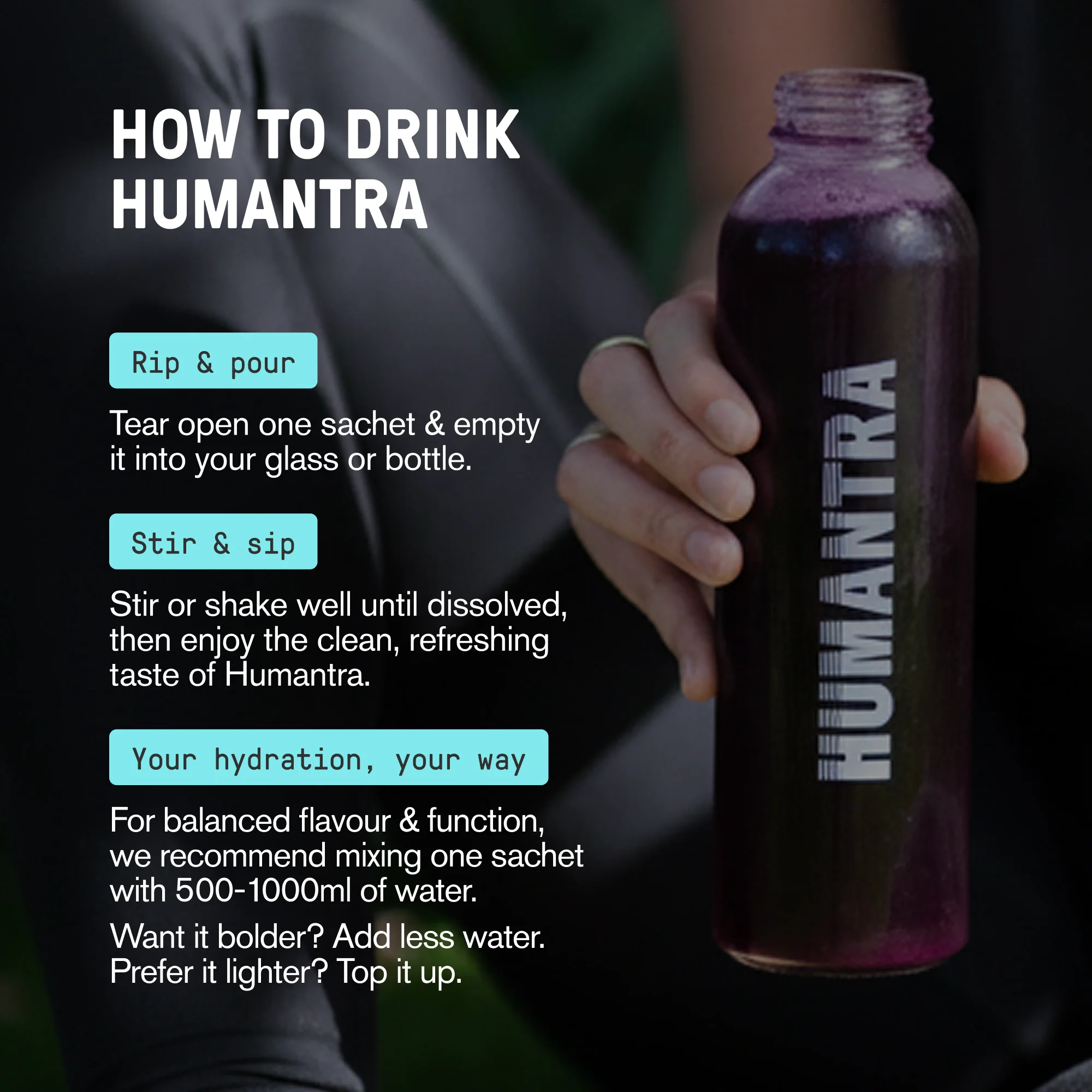 Humantra Elderberry Electrolyte Powder Hydrating Supplement x20 - Image 4