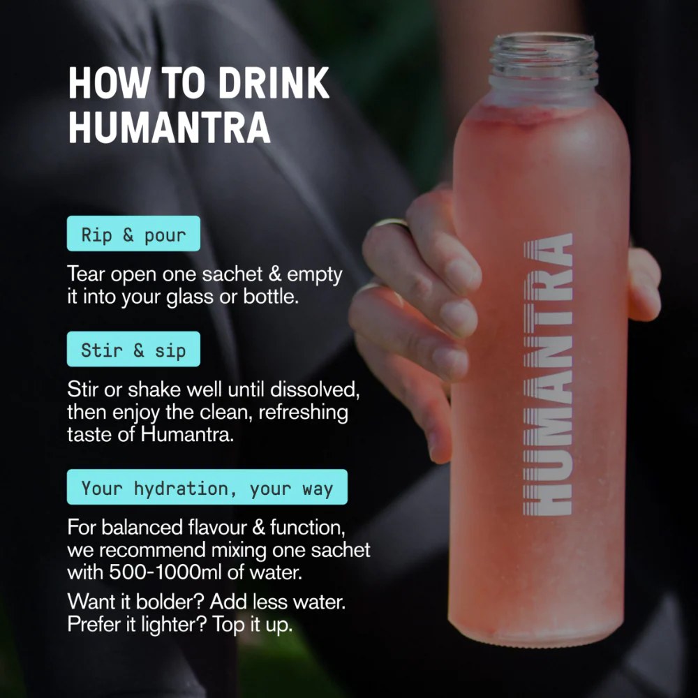 Humantra Electrolyte Powder Hydrating Supplement Trial Pack x8 - Image 4