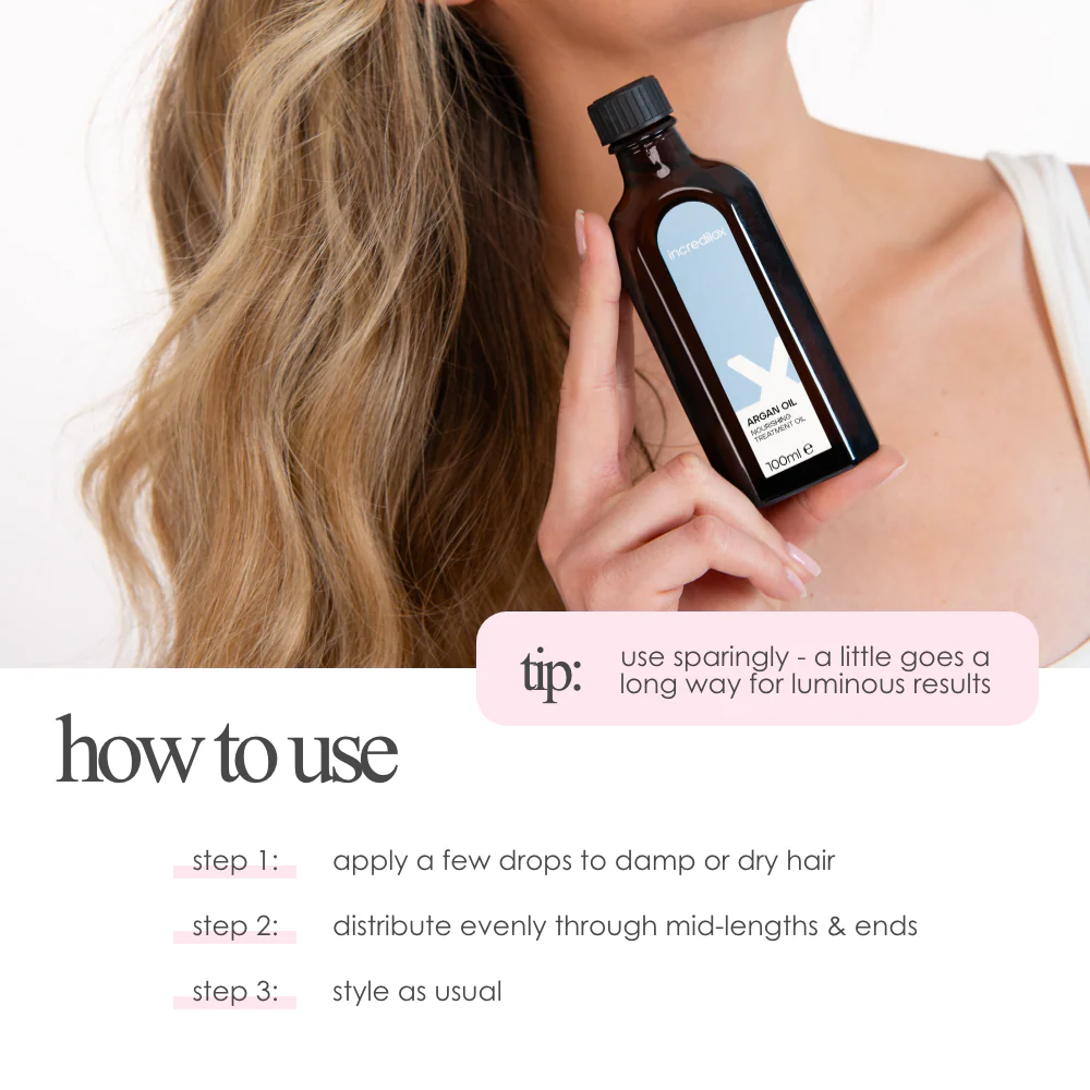 Incredilox Nourishing Argan Treatment Oil 100ml - Image 4