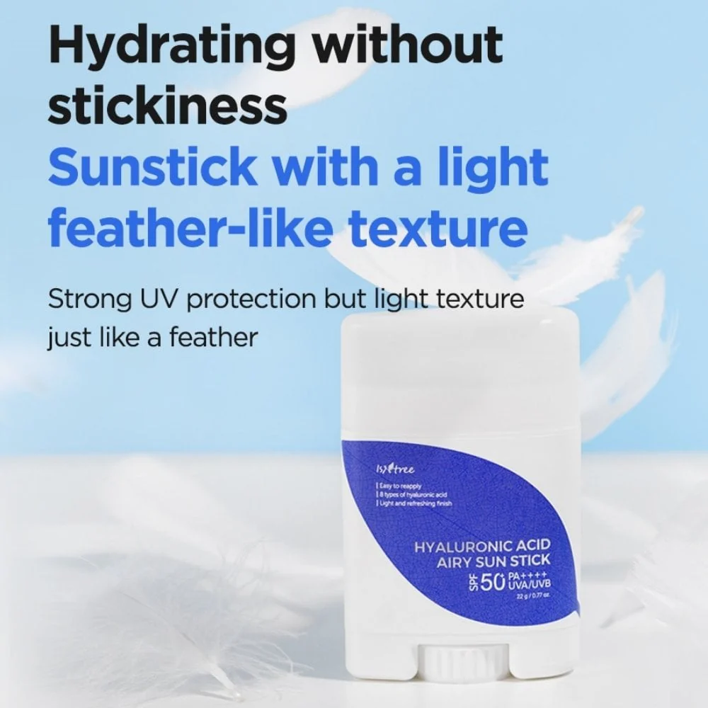 Isntree Hyaluronic Acid Airy Sun Stick PA++++ SPF50+ 22g - Image 7