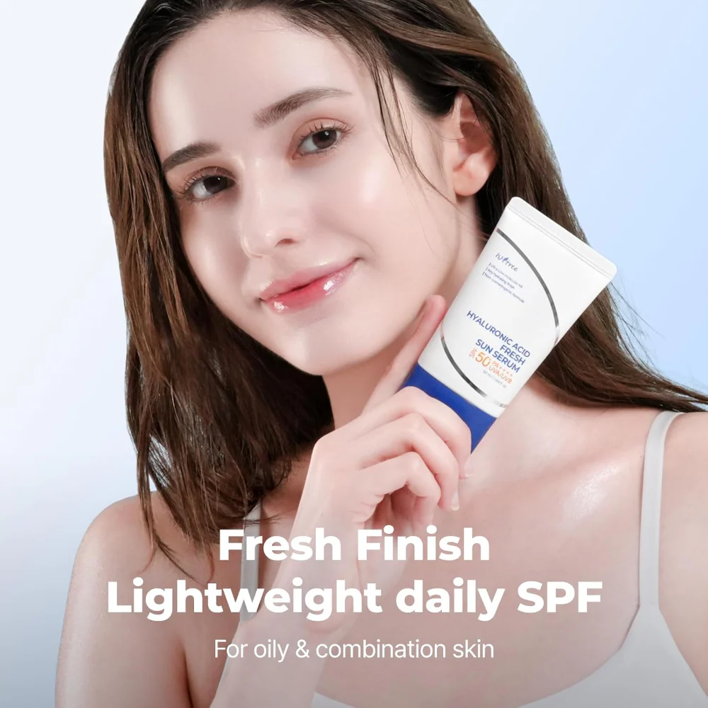 Isntree Hyaluronic Acid Fresh Sun Serum PA++++ SPF50+ 50ml - Image 4