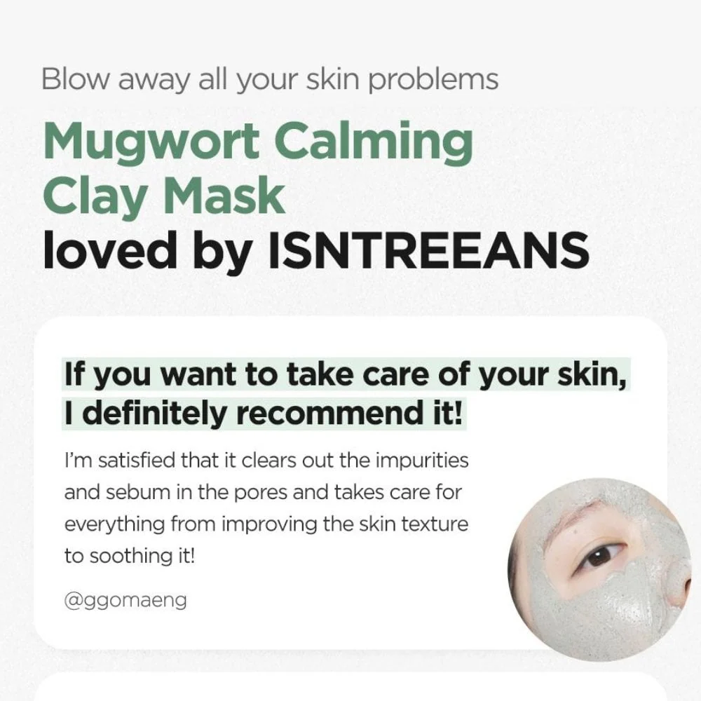 Isntree Mugwort Calming Clay Mask 100ml - Image 3