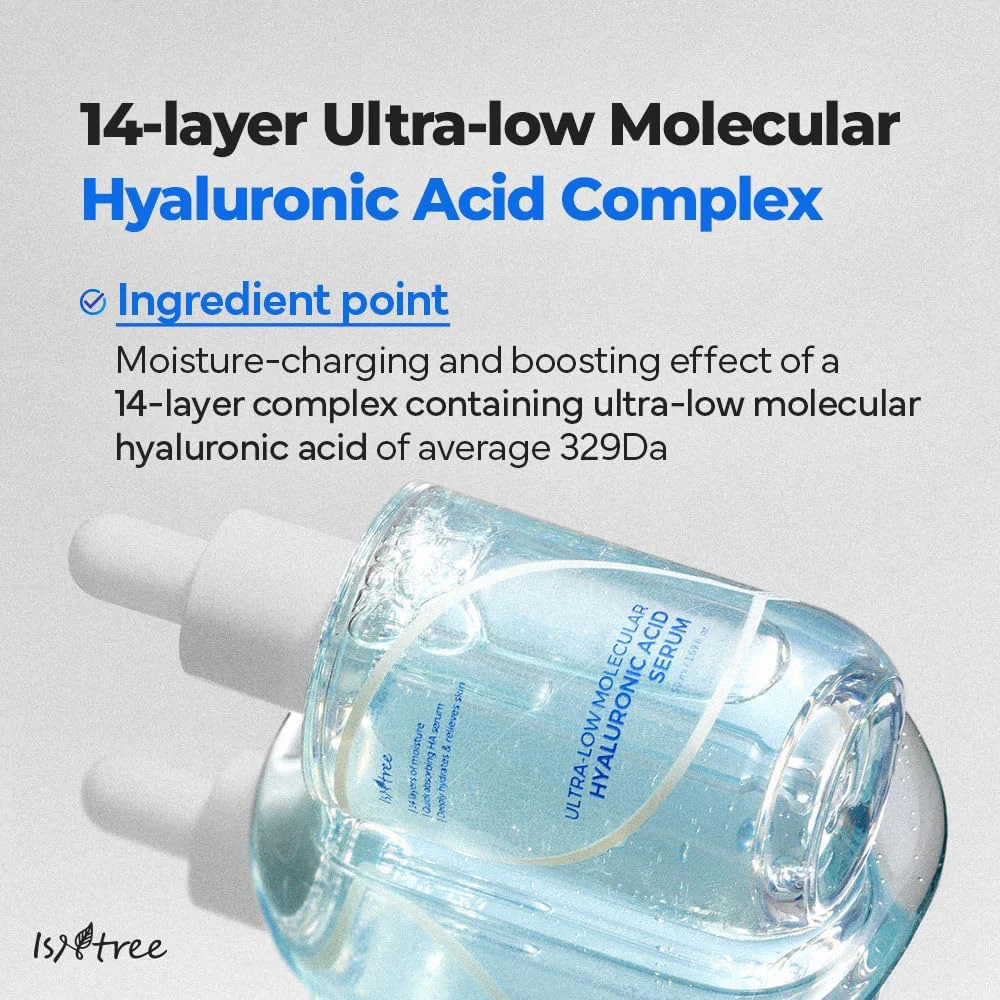 Isntree Ultra Low Molecular Hyaluronic Acid Serum 50ml - Image 4