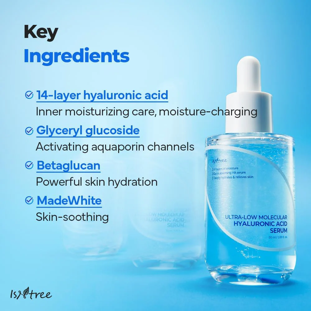 Isntree Ultra Low Molecular Hyaluronic Acid Serum 50ml - Image 6