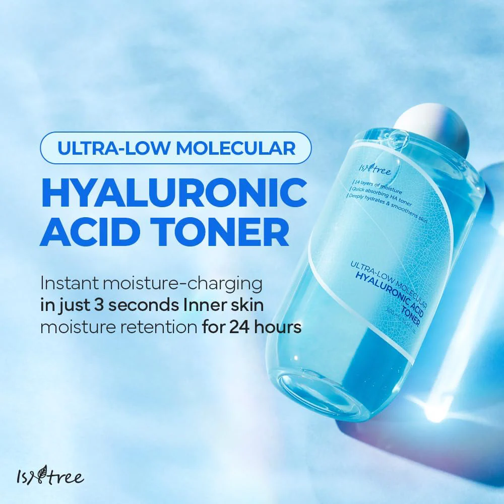 Isntree Ultra Low Molecular Hyaluronic Acid Toner 300ml - Image 2