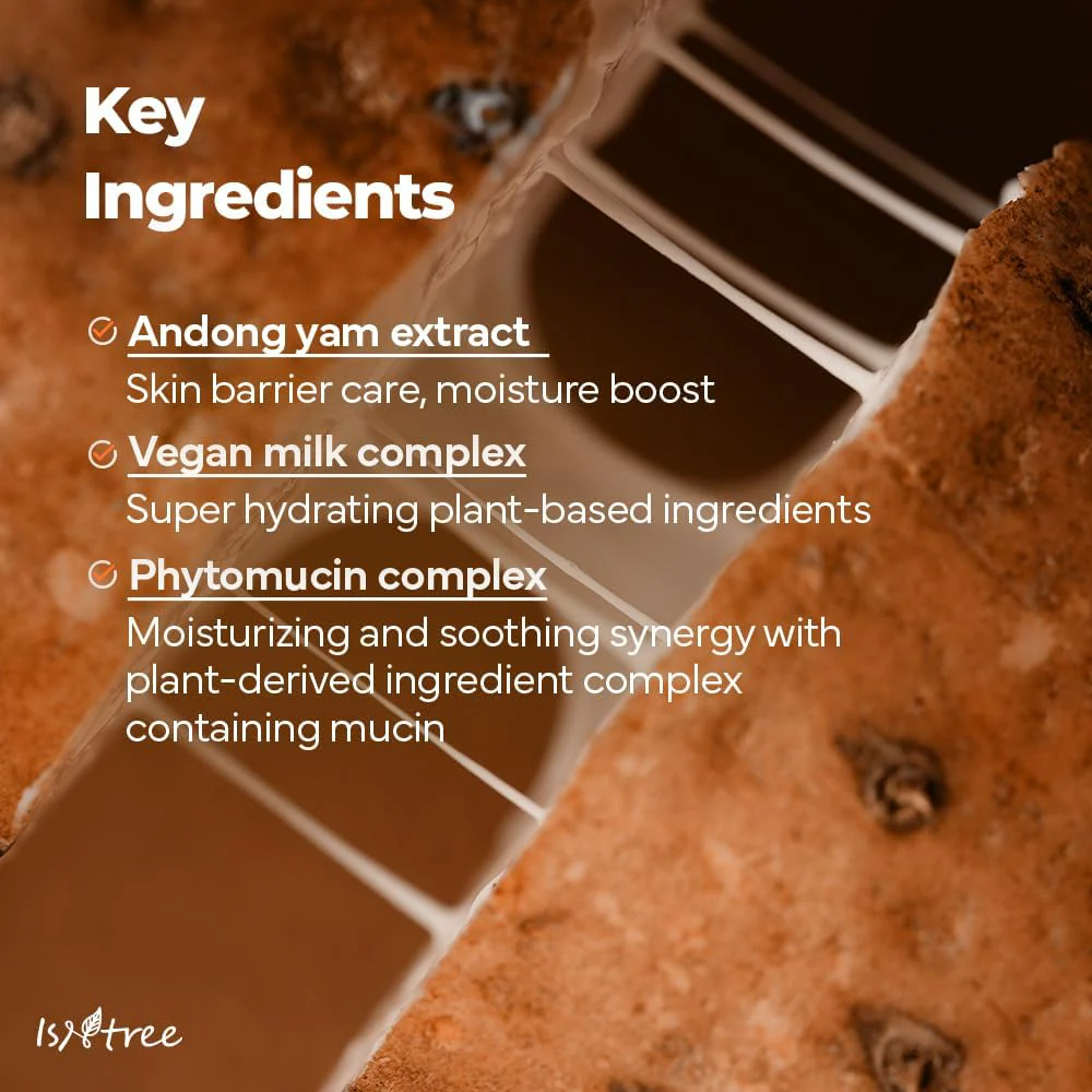 Isntree Yam Root Vegan Milk Cleanser 220ml - Image 5