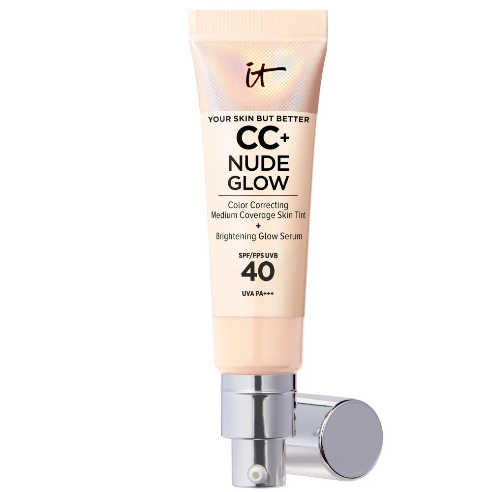 IT Cosmetics Your Skin But Better CC+ Nude Glow Colour Correcting Medium Coverage Glow Serum SPF40 32ml - Image 4