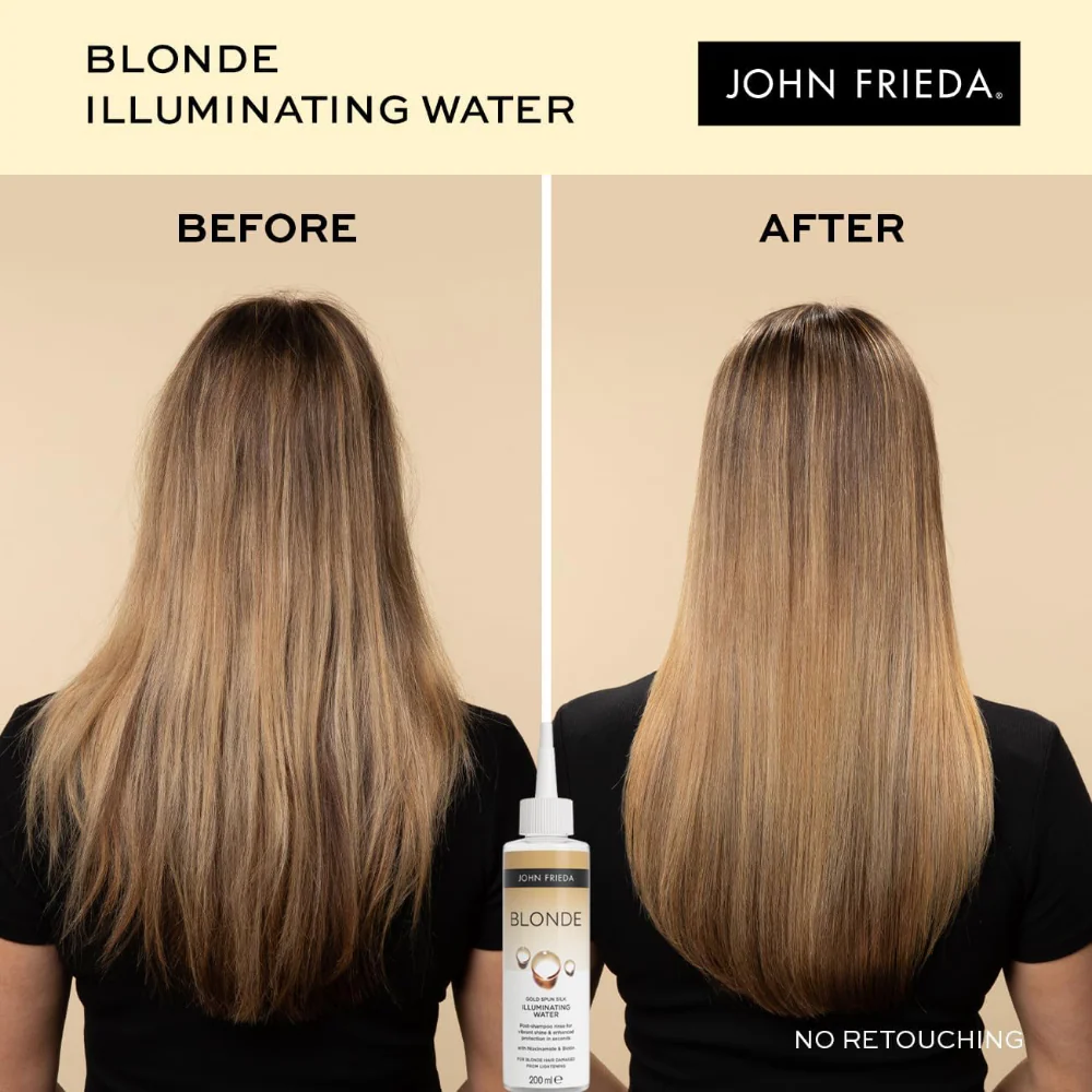 John Frieda Blonde Gold Spun Silk Illuminating Water 200ml - Image 4