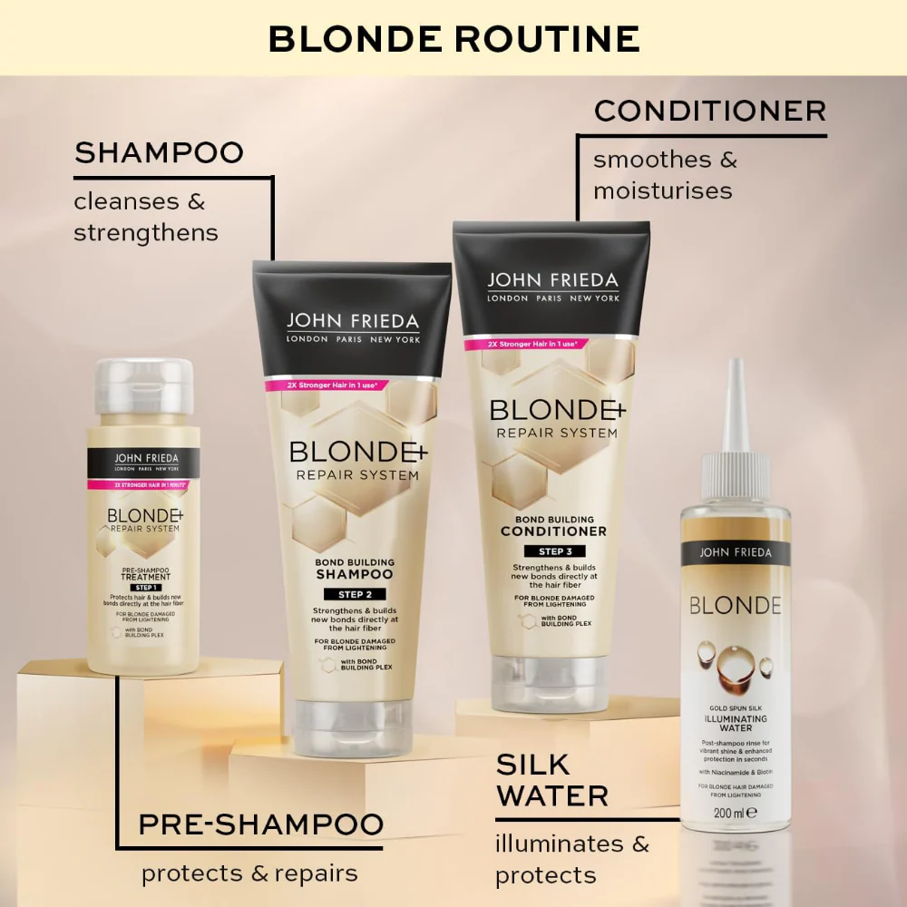 John Frieda Blonde Gold Spun Silk Illuminating Water 200ml - Image 5