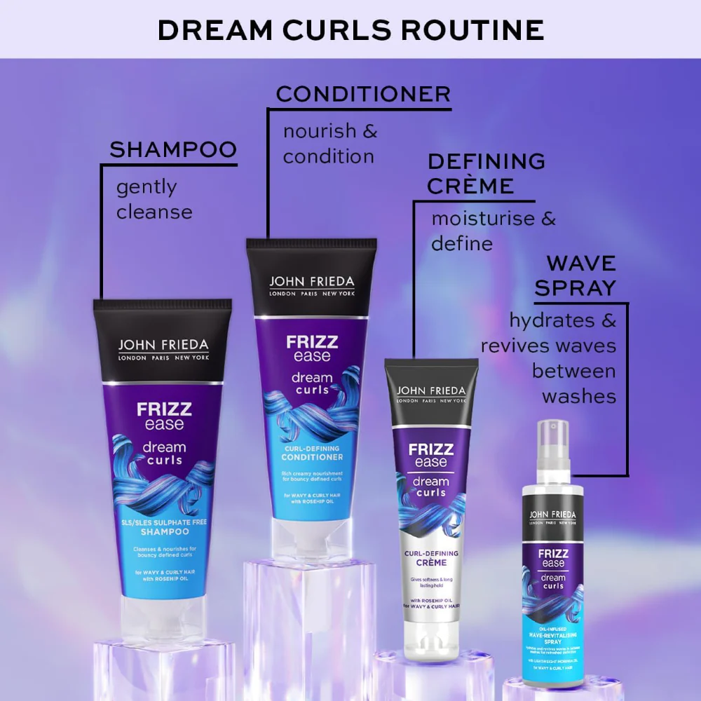 John Frieda Frizz Ease Dream Curls Oil Infused Wave-Revitalising Spray 150ml - Image 5